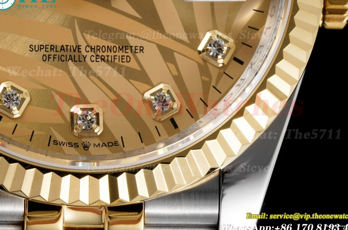 36mm YG Datejust VR3235 126233 Jub V2 Gold SS Textured JDF 0107